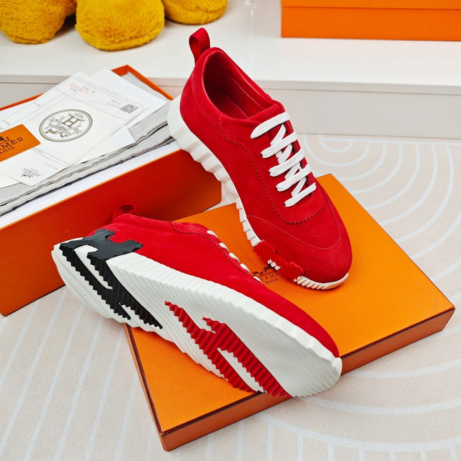 BOUNCING SNEAKERS RED CALFSKIN
