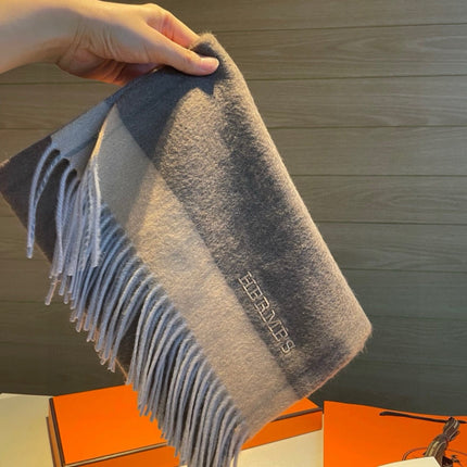 SCARF 180 CM IN MEDIUM BROWN CASHMERE 366046