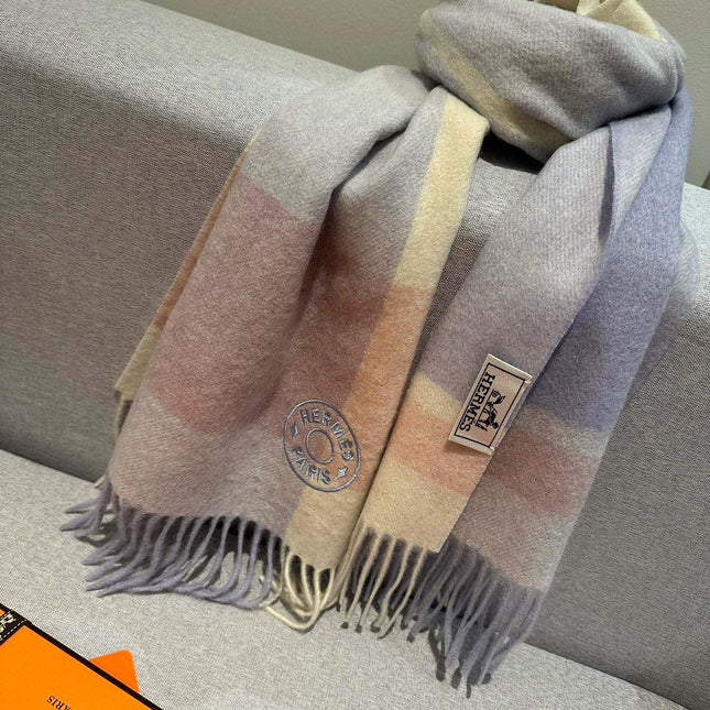 SCARF 180 CM IN COLORFUL CASHMERE 381231