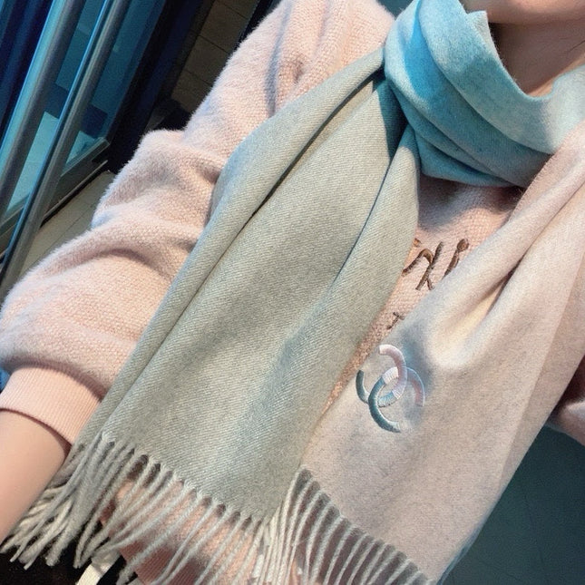 SCARF 180 CM IN COLORFUL CASHMERE 387916
