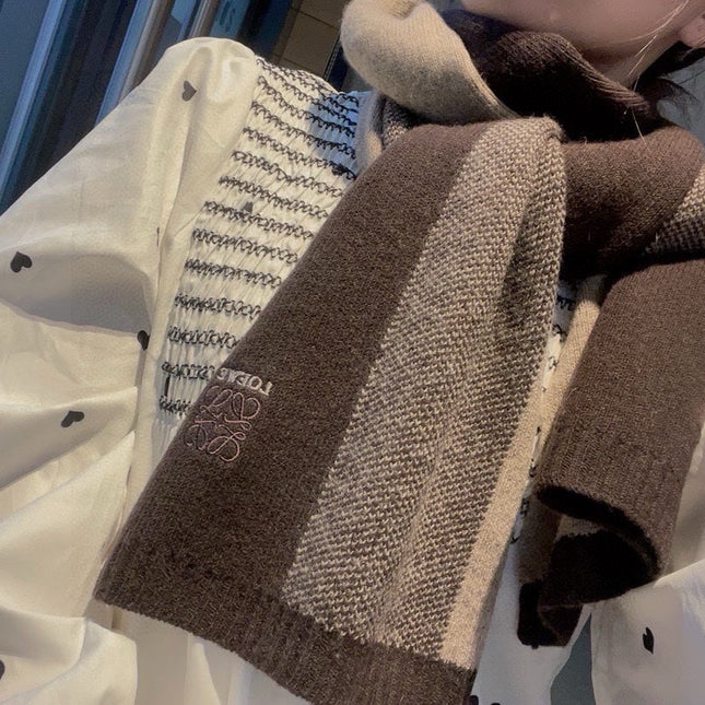 SCARF 190 CM IN CHOCOLATE BROWN CASHMERE 390838