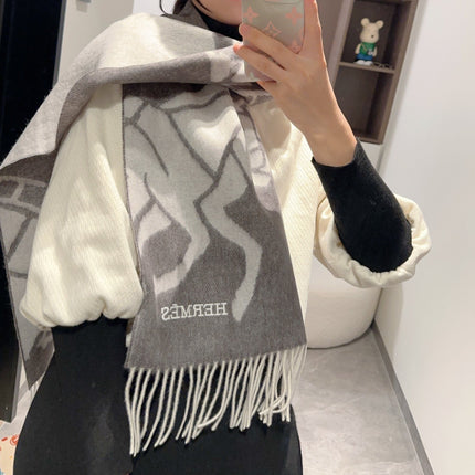 CASAQUE PORTE-CLEFS MUFFLER 180 CM SPANISH GRAY CASHMERE