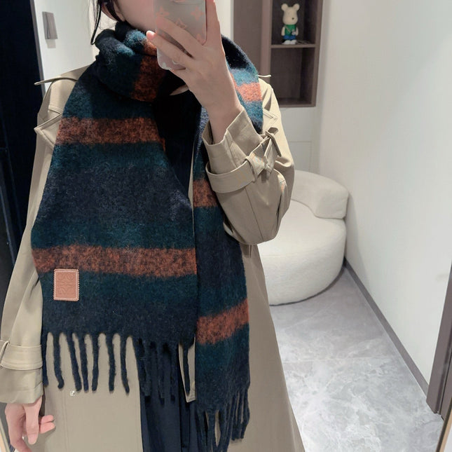 SCARF IN COLORFUL WOOL AND MOHAIR 415218