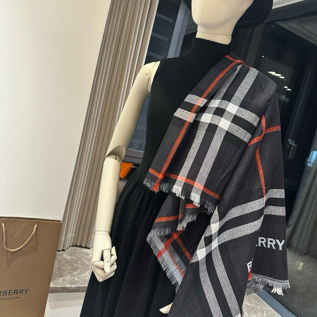 BBR SCARF 220 CM IN WOOL MIX SILK 490014
