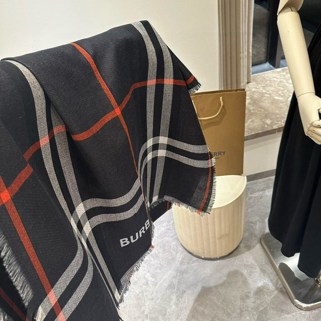 BBR SCARF 220 CM IN WOOL MIX SILK 490014