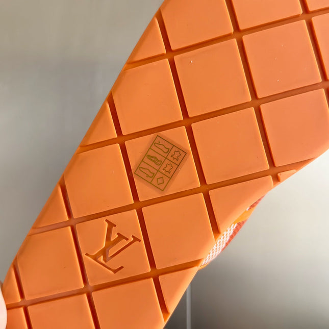 LV VENICE MULE SLIDE SANDALS MONOGRAM TIGER ORANGE