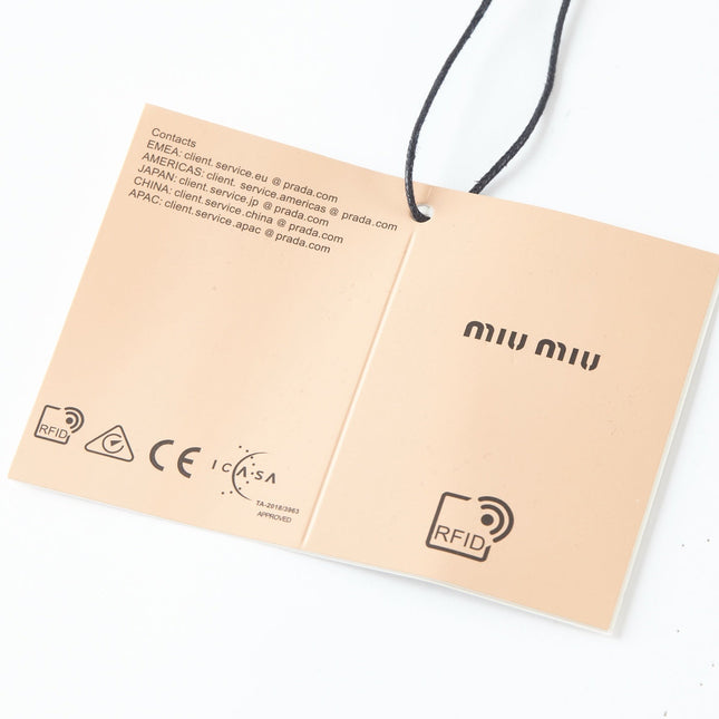MIUMIU LONG-SLEEVE KNIT POLO STYLE 340