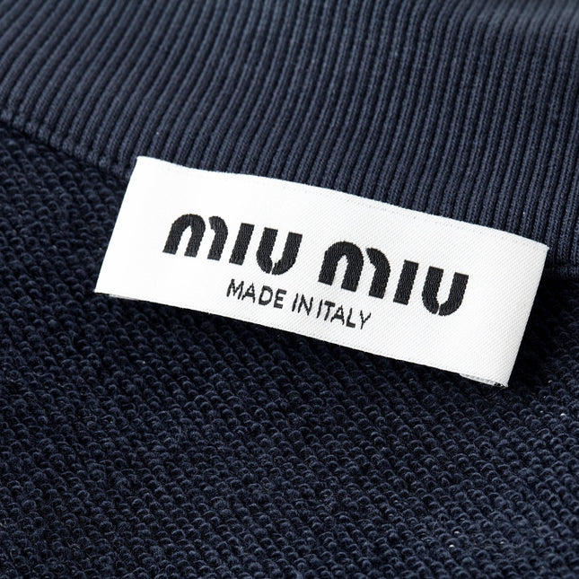 MIUMIU LONG-SLEEVE KNIT POLO STYLE 340