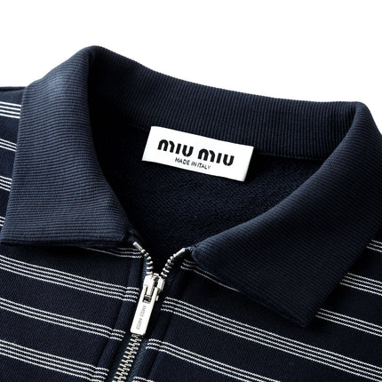 MIUMIU LONG-SLEEVE KNIT POLO STYLE 340