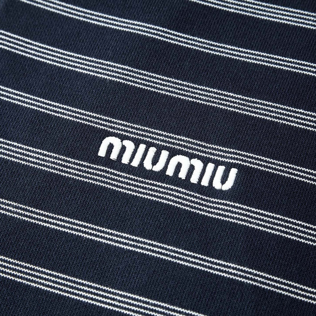 MIUMIU LONG-SLEEVE KNIT POLO STYLE 340