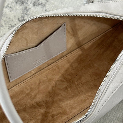 LE TECKEL MEDIUM BAG 32 IN PLATINUM GOATSKIN
