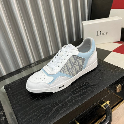 CD B27 LOW-TOP SNEAKER WHITE AND SKY CALFSKIN