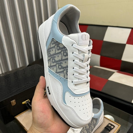 CD B27 LOW-TOP SNEAKER WHITE AND SKY CALFSKIN