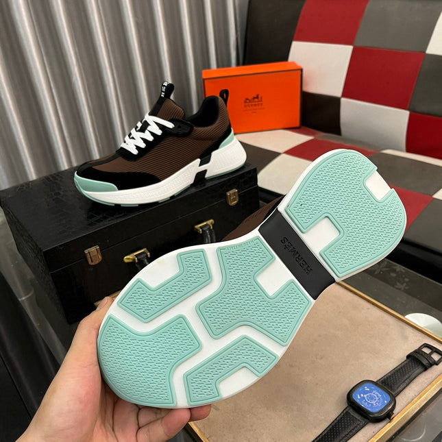 HM HUGO SNEAKER BLACK AND BROWN WEAVE