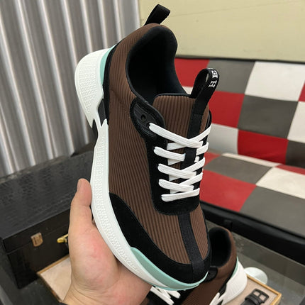 HM HUGO SNEAKER BLACK AND BROWN WEAVE