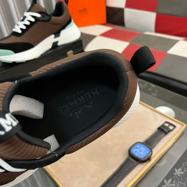 HM HUGO SNEAKER BLACK AND BROWN WEAVE