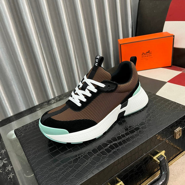 HM HUGO SNEAKER BLACK AND BROWN WEAVE