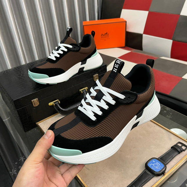 HM HUGO SNEAKER BLACK AND BROWN WEAVE