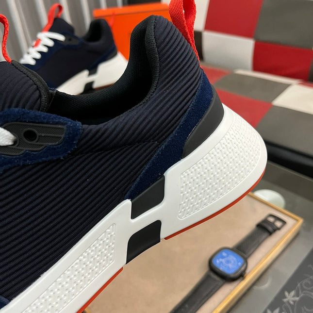 HM HUGO SNEAKER BLACK AND NAVY WEAVE