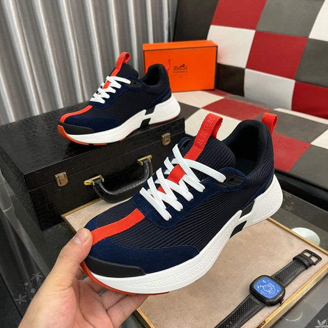 HM HUGO SNEAKER BLACK AND NAVY WEAVE