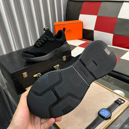 HM HUGO SNEAKER BLACK WEAVE AND SUEDE