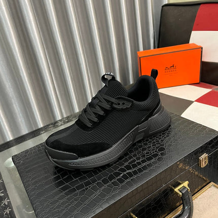 HM HUGO SNEAKER BLACK WEAVE AND SUEDE