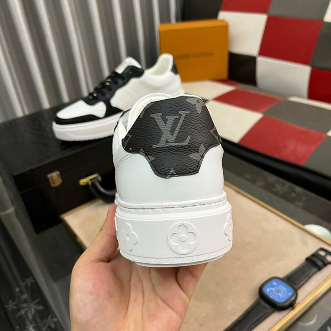 LV CLASSIC TRAINERS BLACK MIX WHITE CALFSKIN