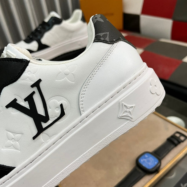 LV CLASSIC TRAINERS BLACK MIX WHITE CALFSKIN
