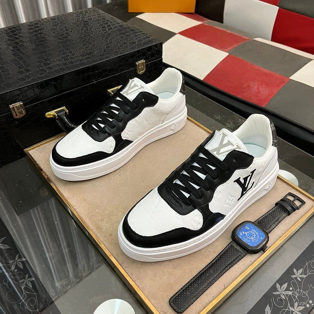 LV CLASSIC TRAINERS BLACK MIX WHITE CALFSKIN
