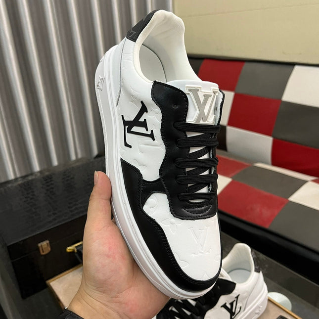 LV CLASSIC TRAINERS BLACK MIX WHITE CALFSKIN