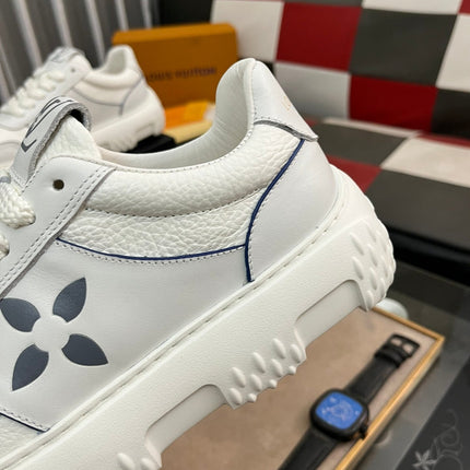 LV SNEAKER WHITE MIX GREY MONOGRAM CALFSKIN