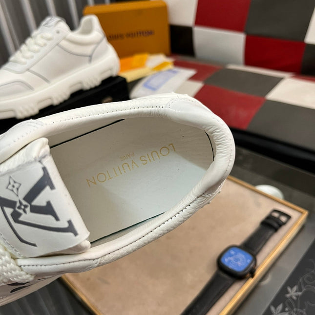 LV SNEAKER WHITE MIX GREY MONOGRAM CALFSKIN