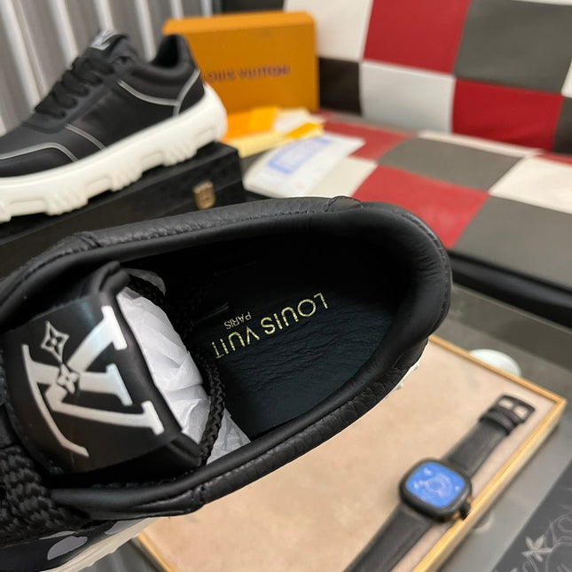 LV SNEAKER BLACK MONOGRAM CALFSKIN