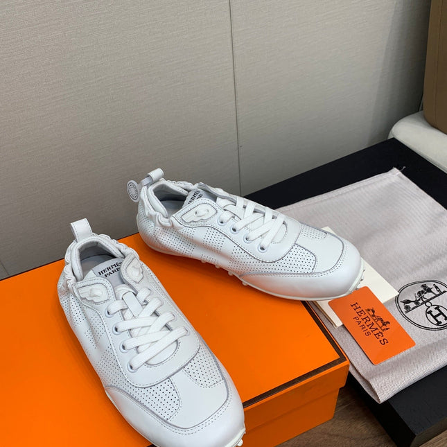 SKATEBOARD SHOES LIGHT GRAY CALFSKIN
