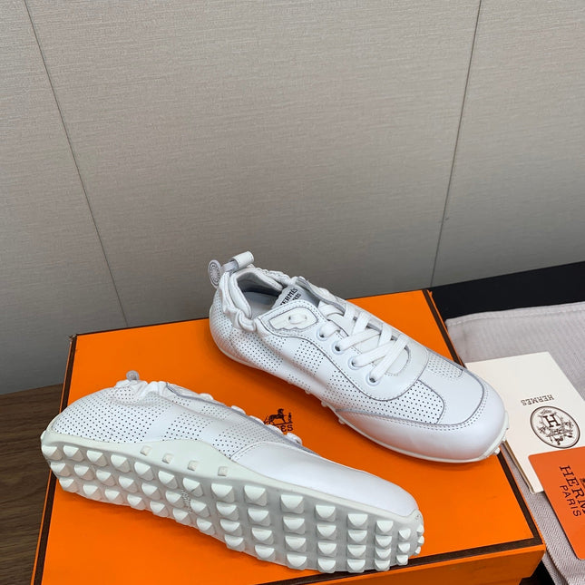 SKATEBOARD SHOES LIGHT GRAY CALFSKIN