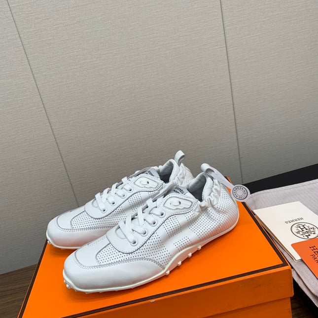 SKATEBOARD SHOES LIGHT GRAY CALFSKIN