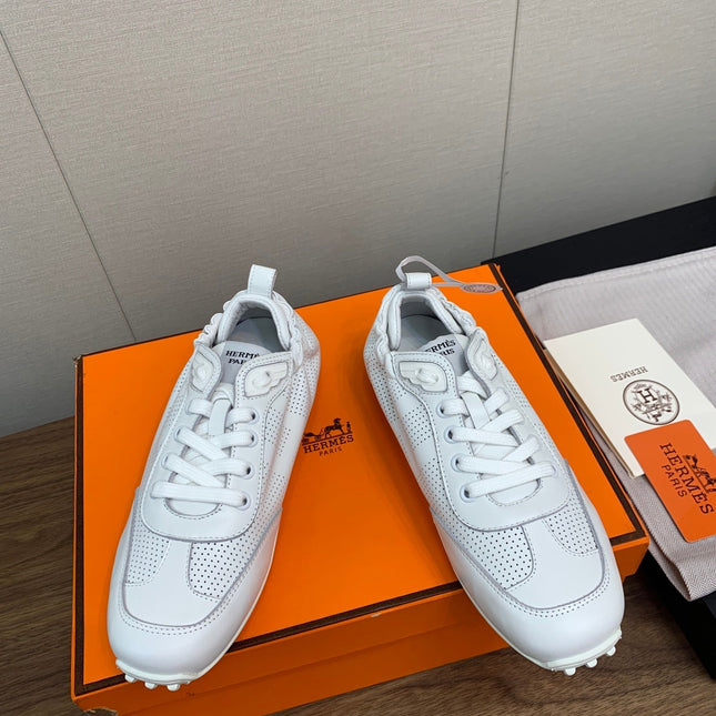SKATEBOARD SHOES LIGHT GRAY CALFSKIN