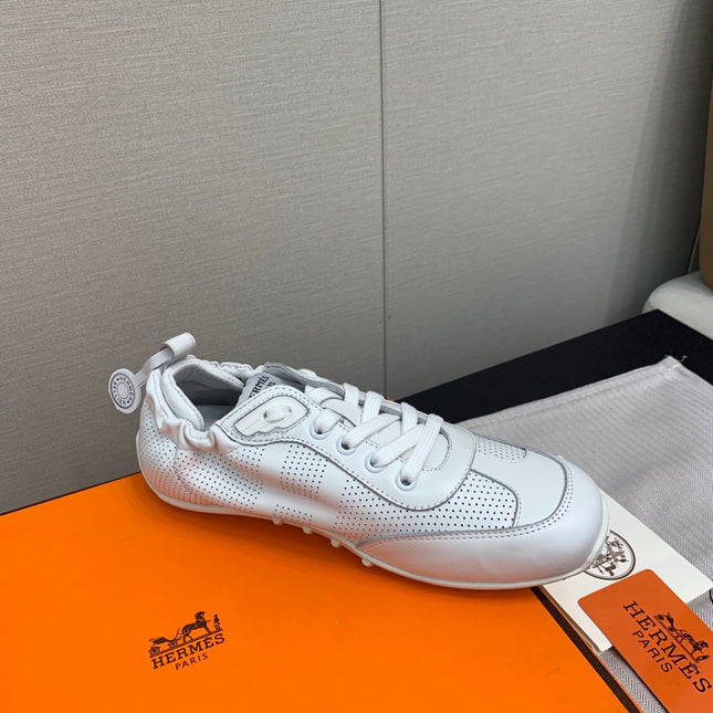 SKATEBOARD SHOES LIGHT GRAY CALFSKIN