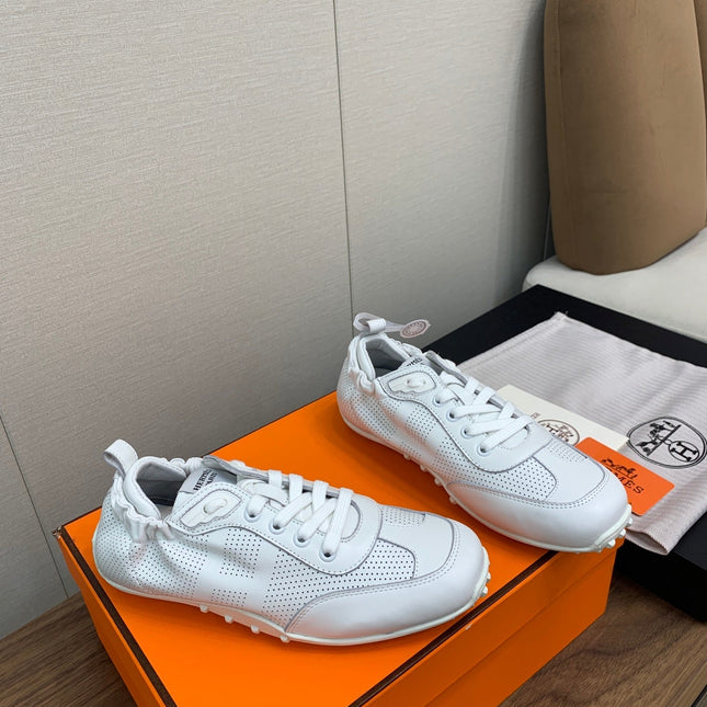 SKATEBOARD SHOES LIGHT GRAY CALFSKIN