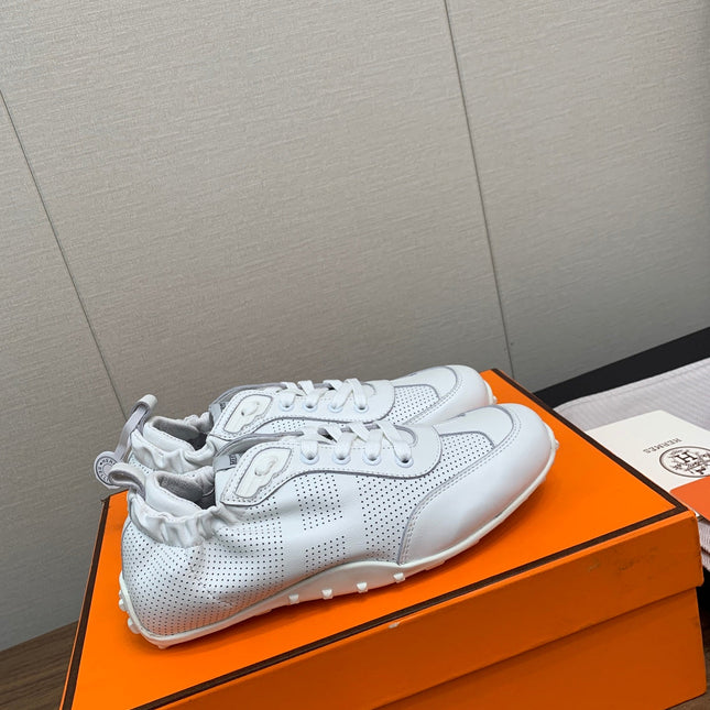 SKATEBOARD SHOES LIGHT GRAY CALFSKIN