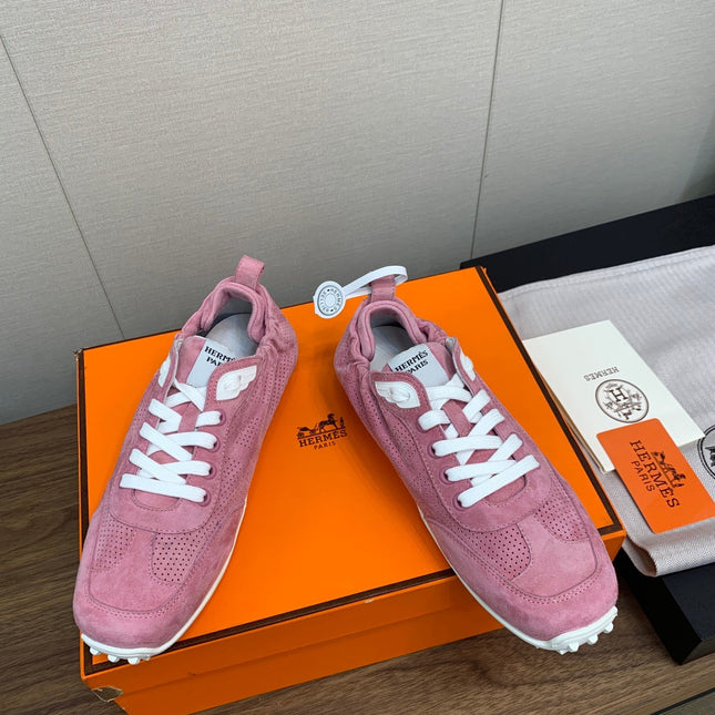 SKATEBOARD SHOES DARK PINK SUEDE