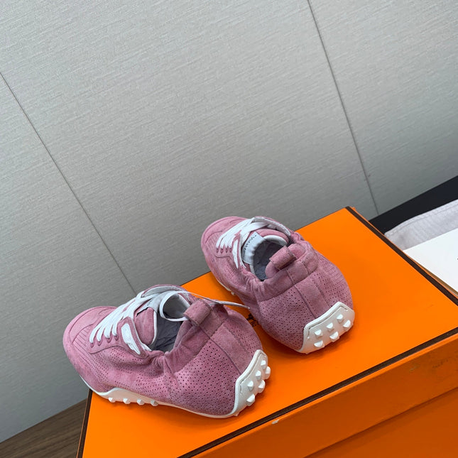 SKATEBOARD SHOES DARK PINK SUEDE