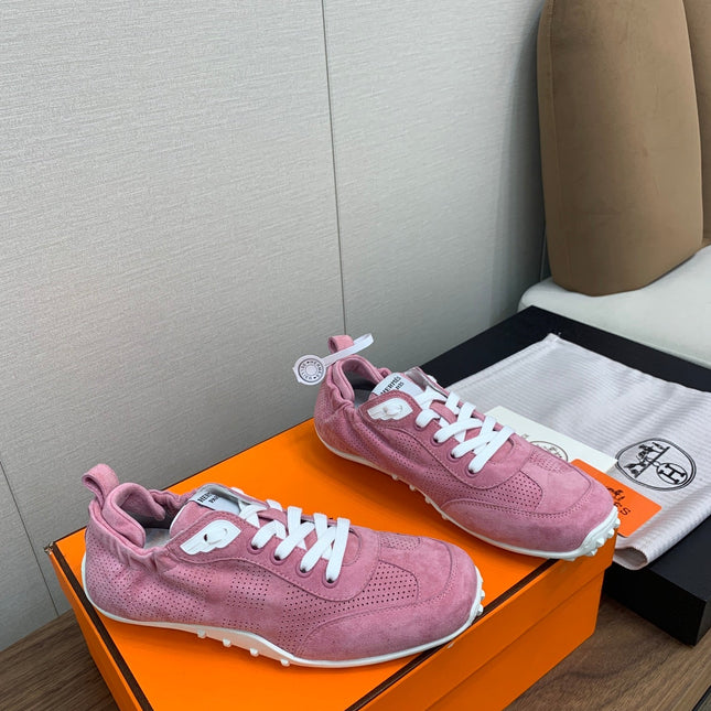 SKATEBOARD SHOES DARK PINK SUEDE