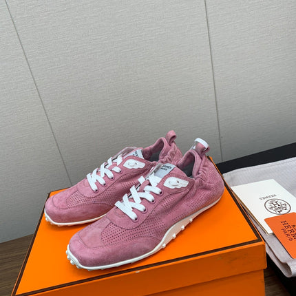 SKATEBOARD SHOES DARK PINK SUEDE