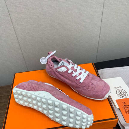 SKATEBOARD SHOES DARK PINK SUEDE