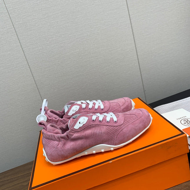 SKATEBOARD SHOES DARK PINK SUEDE