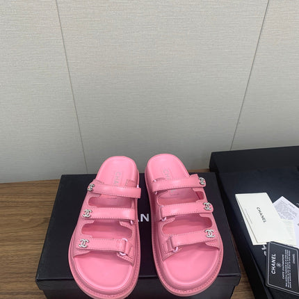 DAD SANDAL IN LIGHT PINK LAMBSKIN MULE