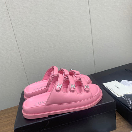 DAD SANDAL IN LIGHT PINK LAMBSKIN MULE