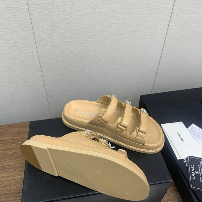 DAD SANDAL IN YELLOW CREAM LAMBSKIN MULE