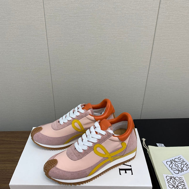 LW FLOW RUNNER SNEAKER LIGHT PINK SUEDE